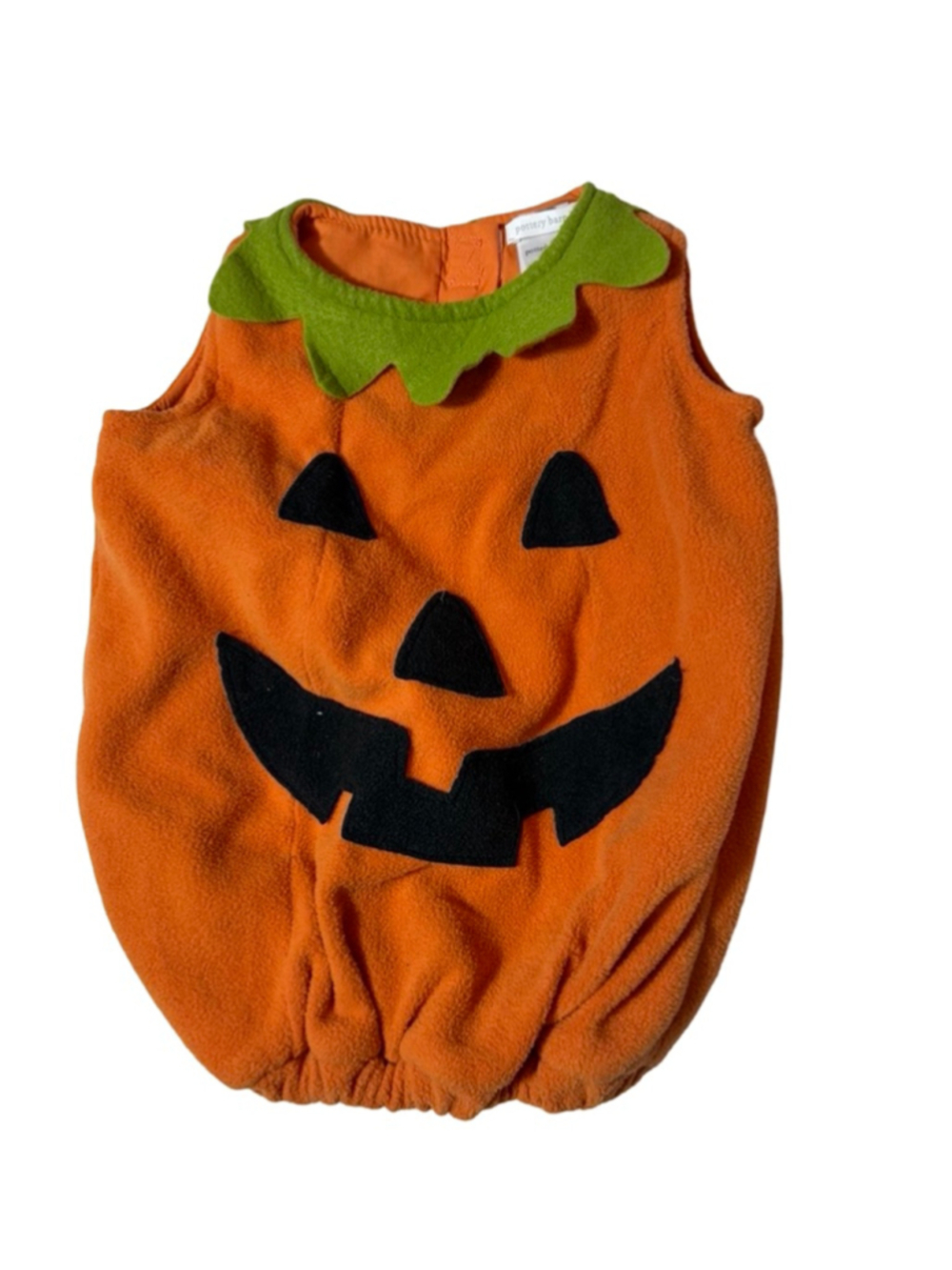 Pottery Barn Kids Pumpkin Costume 6 12M Jack O Lantern Halloween Baby